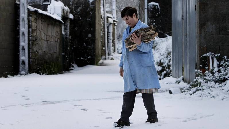 Intensas nevadas en Galicia