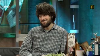 David Ucl&eacute;s durante su visita a &laquo;La revuelta&raquo;.