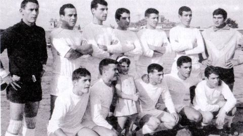 Alineacin del Lemos en 1964, el ao en que gan la Copa Galicia