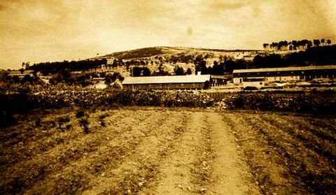 Fotografía antigua de la zona de las minas cruceñas.