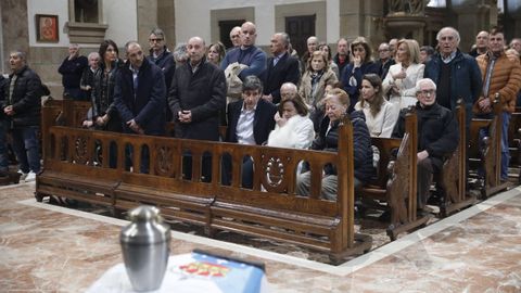 Misa funeral por Miguel ngel Gonzlez, el que fuera portero del Real Madrid y de la Seleccin, en la iglesia de Ftima de Ourense.