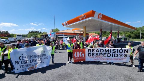 La protesta tuvo lugar este viernes por la tarde.