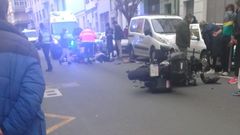 Fallece un hombre al empotrarse contra una furgoneta cuando probaba una moto de un concesionario en Lugo