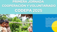 Cartel de la primer Jornada de Cooperacin y Voluntariado