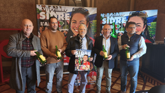 Presentaci�n de la XVI Primer Sidre l'A�u, que se celebrar� del 2 al 5 de abril en el recinto ferial gijon�s 'Luis Adaro'.