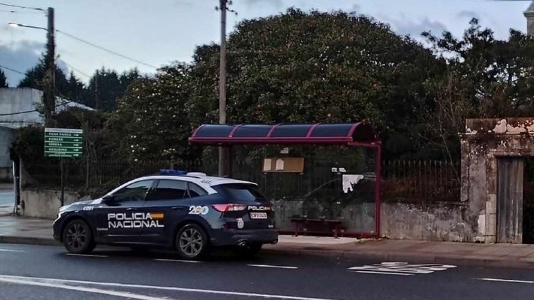 Imagen de archivo de un coche de la Policía Nacional en Narón