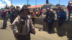 Seguidores de Evo Morales bolquean la plan de gas de Senkata, en El Alto