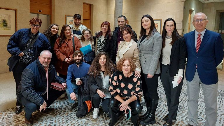 Los técnicos y colaboradores de Emplea Lab en la CEO, tras cerrar la primera fase del proyecto