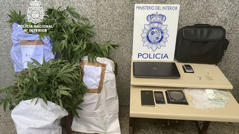 Operacin contra la venta de estupefacientes de la Polica Nacional en Ourense