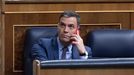 Pedro Sánchez en una de sus últimas sesiones en el Congreso de los Diputados.