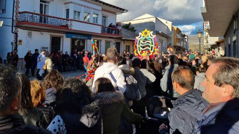 Viana acoge la mayor mascarada de la pennsula Ibrica.Un momento del desfile.