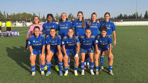 Alineacin del Real Oviedo femenino ante el Fundacin Albacete