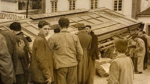 Accidente del tranvía de Xuvia el 28 de noviembre de 1950, que se saldó con un fallecido y varios heridos