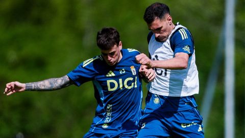 Nico Fonseca y Dani Calvo, en El Requex�n