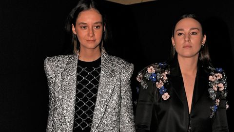 Victoria y su mejor amiga, Rocío Laffón, en la última edición de la MBFW Madrid.