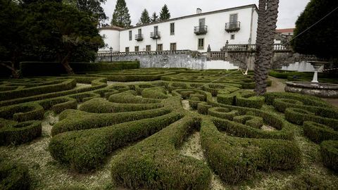 El Pazo de Marian en Bergondo cuenta con un gran jardines francs junto al ro Mandeo
