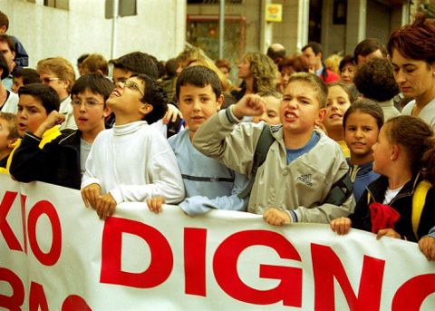 Protesta, en el 2000, por el deterioro del centro