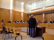 Momento del juicio contra Xulio Cribeiro en la Audiencia coru�esa