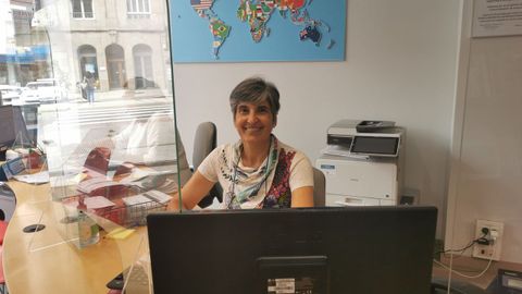 Begoa Rodrguez, trabajadora en una agencia de viajes y afectada por las nuevas medidas de ahorro energtico