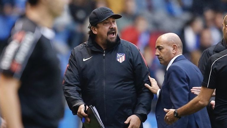 Germán «el Mono» Burgos durante su etapa en el Atlético de Madrid