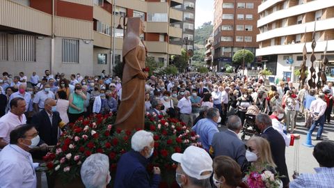 Multitudinaria procesión de Santa Rita en O Barco
