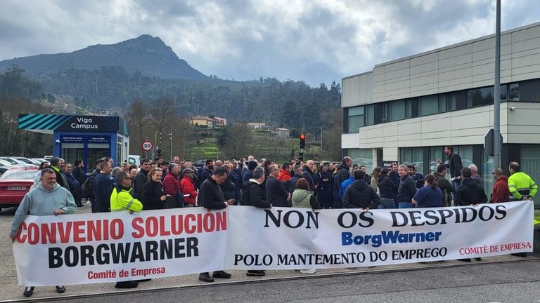 El comité de Borgwarner suspende la convocatoria del huelga para el lunes en Vigo