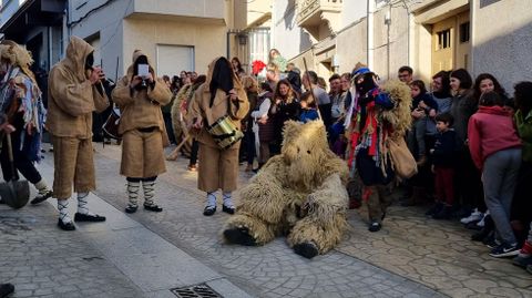 Viana acoge la mayor mascarada de la Pennsula Ibrica.Entre los entroidos participantes haba varios osos.