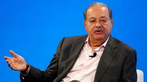 El empresario mexicano Carlos Slim posee una fortuna valorada en 72.000 millones de dólares (64.133 millones de euros). 