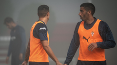 Jos� �ngel 'Cote' en un entrenamiento