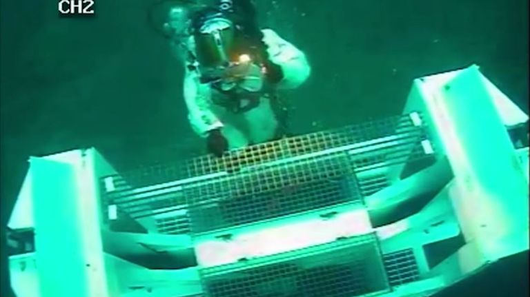 ACSM inspecciona el pecio del Woodford, un petrolero hundido en 1937 cerca de las islas Columbretes