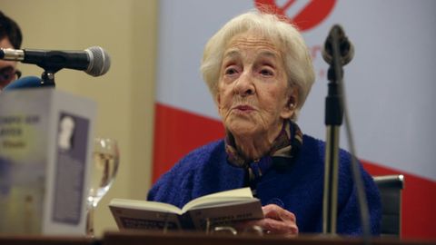 Ida Vitale, durante la presentacin del poemario en Montevideo, el pasado 23 de septiembre.