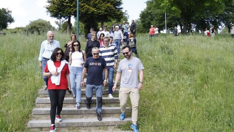 Participantes en la caminata organizada por el PP de Lugo