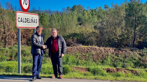 El presidente de la Fundacin San Rosendo, Jos Luis Gavela Varela, y el alcalde de Vern, Gerardo Seoane