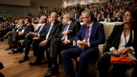 Carlos Slim, César Alierta y Pablo Isla