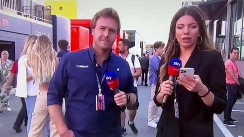 Matteo Bobbi y Federica Masolin.Matteo Bobbi y Federica Masolin comentando el GP de España de Fórmula 1