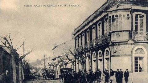 Imagen histrica de la fachada del Gran Hotel Salgado