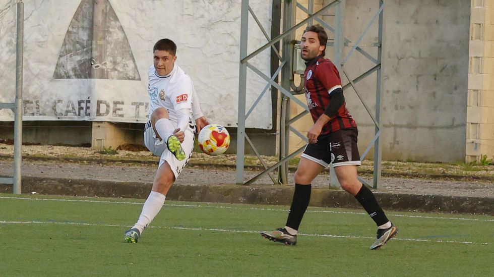 Iago Novo frente al Salamanca esta temporada.