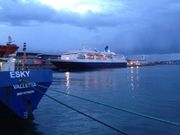El �Saga Sapphire�, en el puerto de A Coru�a