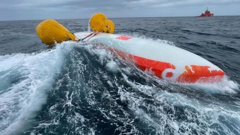 Las condiciones del mar complicaron el operativo de salvamento