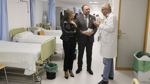 El conselleiro visit la nueva rea de preingreso junto al gerente del rea de Ferrol, ngel Facio, y la delegada territorial de la Xunta, Martina Aneiros
