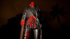 Estado en el que qued la estatua de Coln en Miami