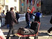 Concentraci�n de los trabajadores del Hostal