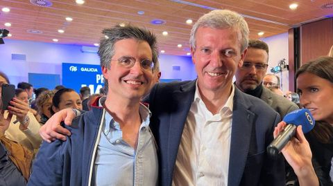 Borja Verea y Alfonso Rueda celebran la victoria electoral