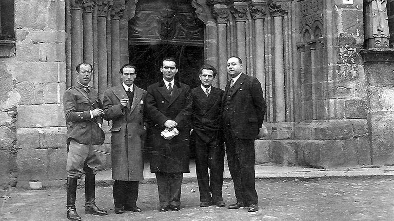 Federico García Lorca en Betanzos, nunha das súas visitas a Galicia.