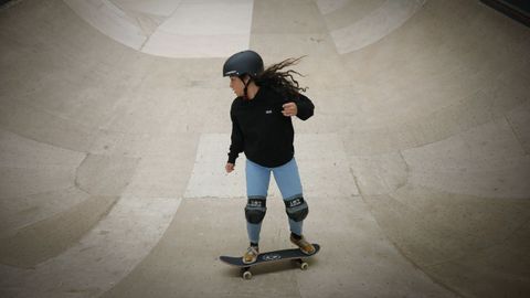 Julia Benedetti. Con 16 aos se clasific para los Juegos en skate en la modalidad de park. 
