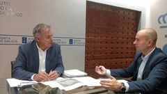 El alcalde de Toén, Ricardo González se reunió con el director xeral del Instituto Galego da Vivenda e Solo, Heriberto García Porto