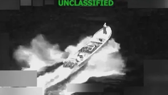 La lancha destruida por Estados Unidos