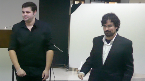 Jorge Carrillo y Fabi�n Fern�ndez en la presentaci�n de �Xana�