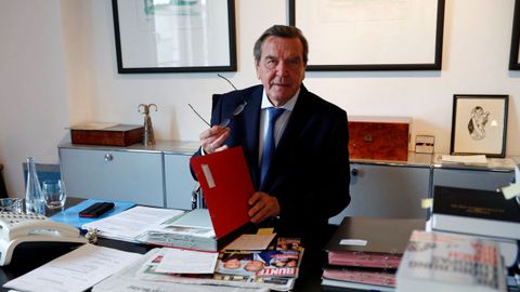 Gerhard Schröder, en su oficina de Berlín en noviembre del 2018.