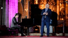Imagen del concierto que ofrecieron este domingo en la Catedral de Mondoedo el tenor Christoph Prgardien y el pianista Daniel Heide dentro del festival Bal y Gay